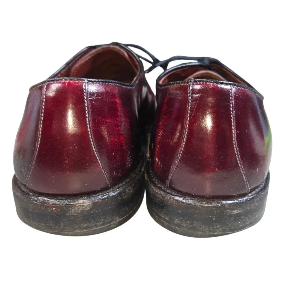 Allen Edmonds Classic Burgundy Leather Cap‎ Toe Oxford Dress Shoes Men 11.5B